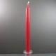 27cm Ruby Red Stearin Classic Dinner Candles
